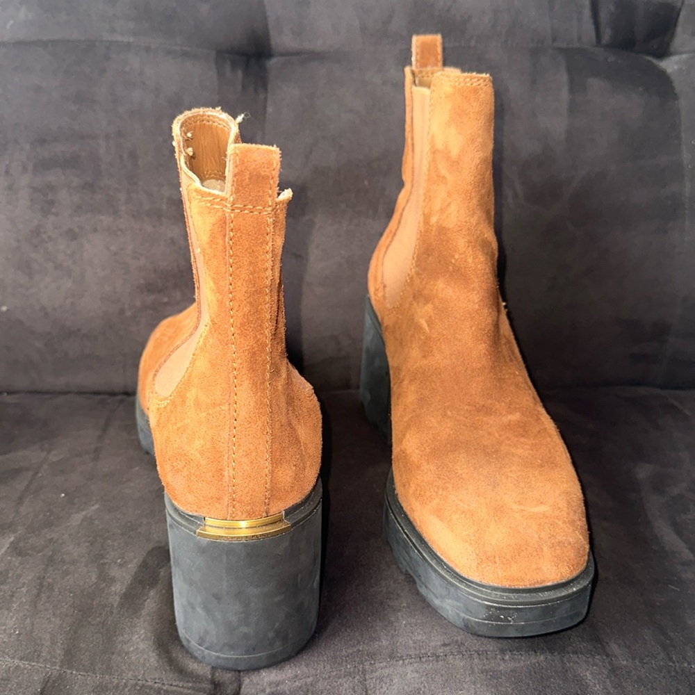 Size 9 Michael Kors, brown brown chunky boots
